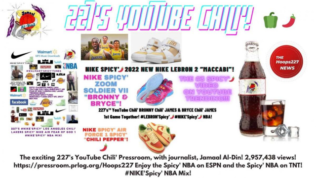 227's™ YouTube Chili' BRONNY Chili' JAMES & BRYCE Chili' JAMES 1st Game Together! #LEBRON'Spicy' NBA